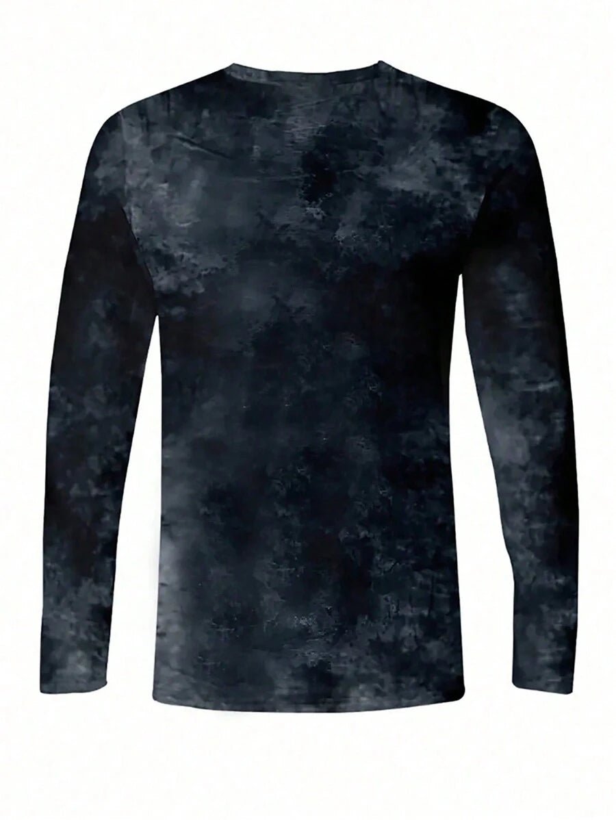 Manfinity LEGND Men Cross & Slogan Graphic Print Long Sleeve T-Shirt