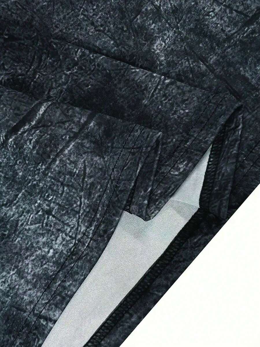 Manfinity LEGND Men Cross & Slogan Graphic Print Long Sleeve T-Shirt