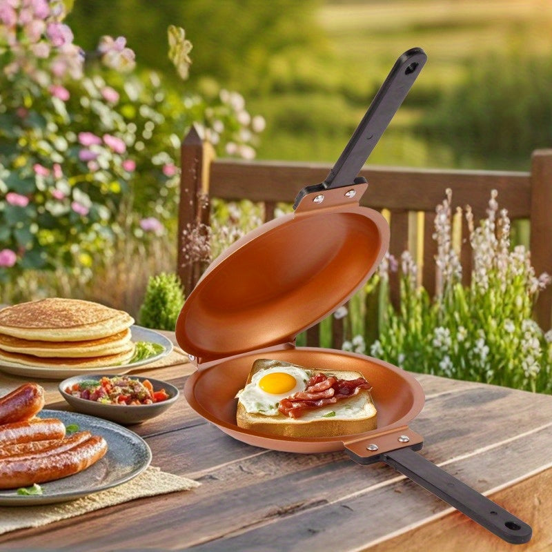 Double-Sided Nonstick Copper Frying Pan