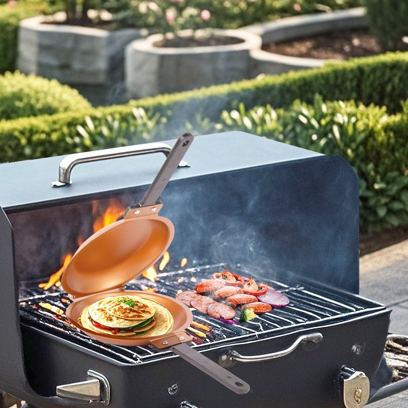 Double-Sided Nonstick Copper Frying Pan