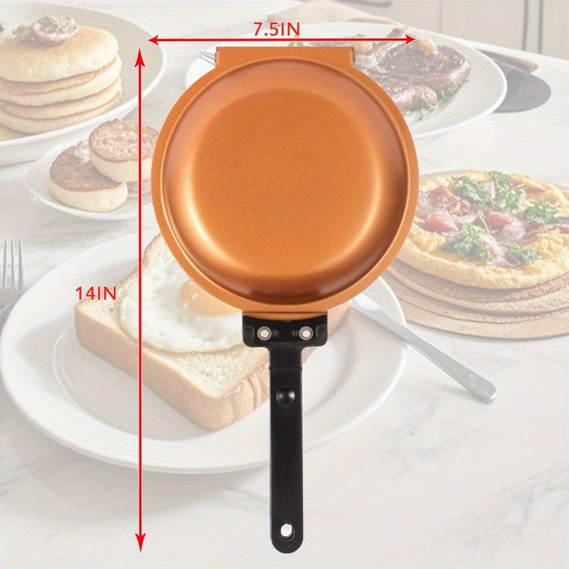 Double-Sided Nonstick Copper Frying Pan