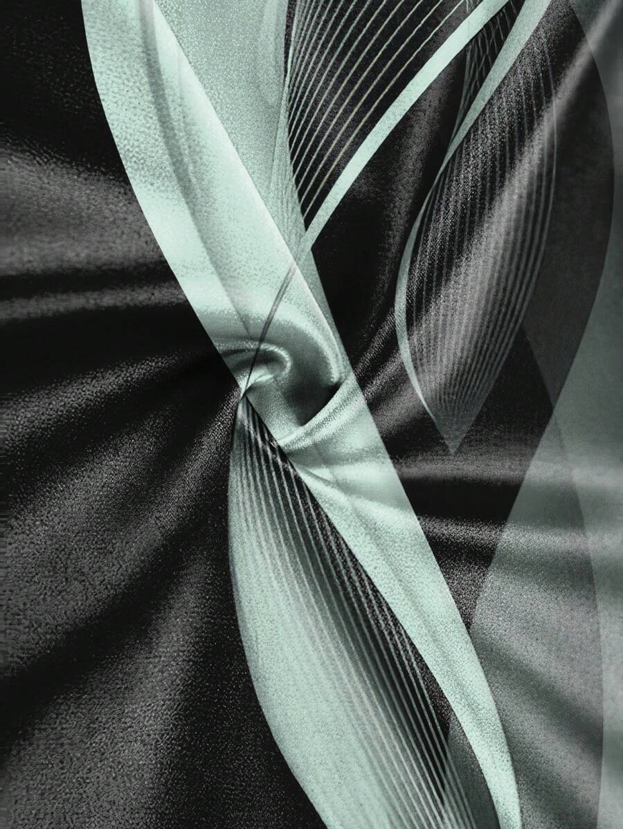 Men's Striped Casual Commuter Long Sleeve Polo Shirt