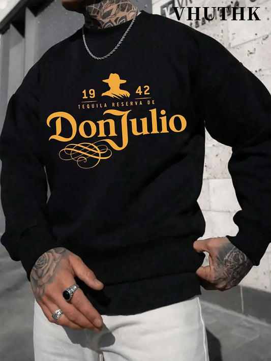 Don Julio Printed Men’s Casual Long-Sleeve Pullover Sweatshirt