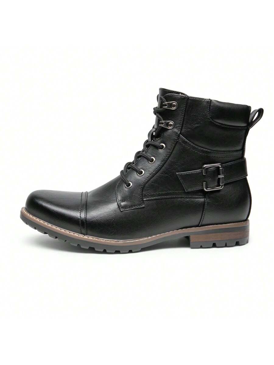 Men's Motorcycle Combat  Zipper Biker Classic Vintage Boots 2.0