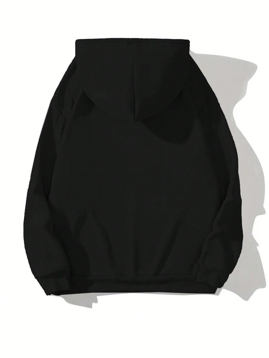 INAWLY Women's Letter Printed Casual Hoodie With Pocket