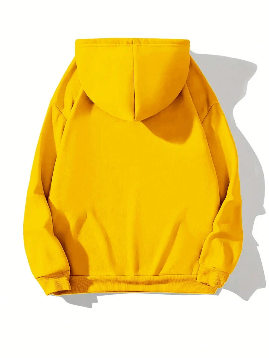 INAWLY Women's Letter Printed Casual Hoodie With Pocket