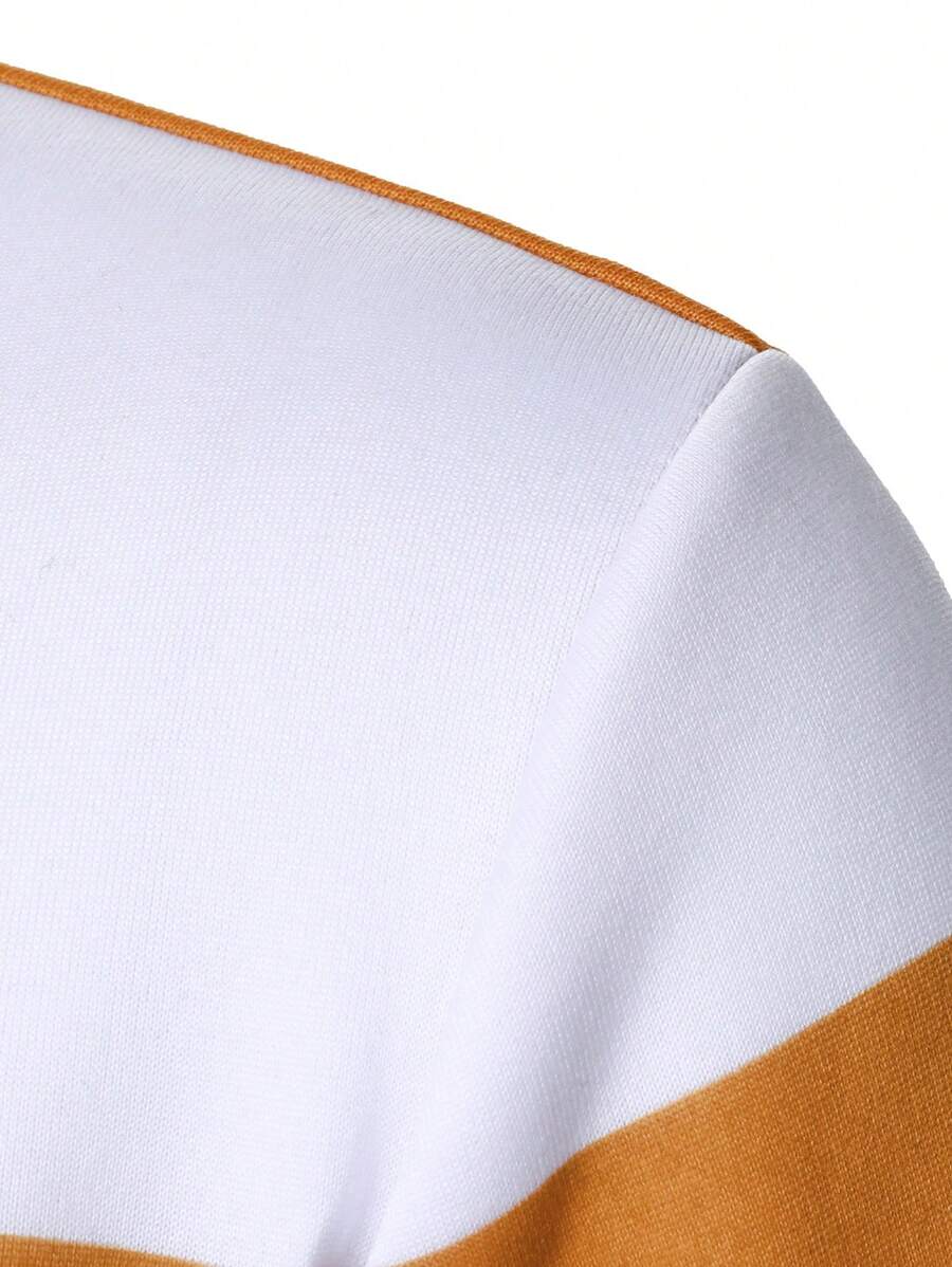 Manfinity Homme Men's Colorblock Pullover Hoodie, Fashion Casual Sweatshirt