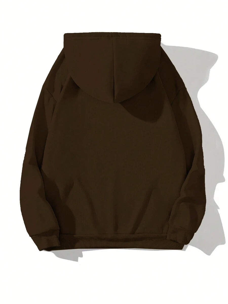 INAWLY Women's Letter Printed Casual Hoodie With Pocket