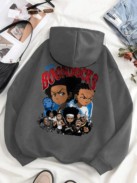 THE BOONDOCKS Graphic Men's Fleece Hoodie