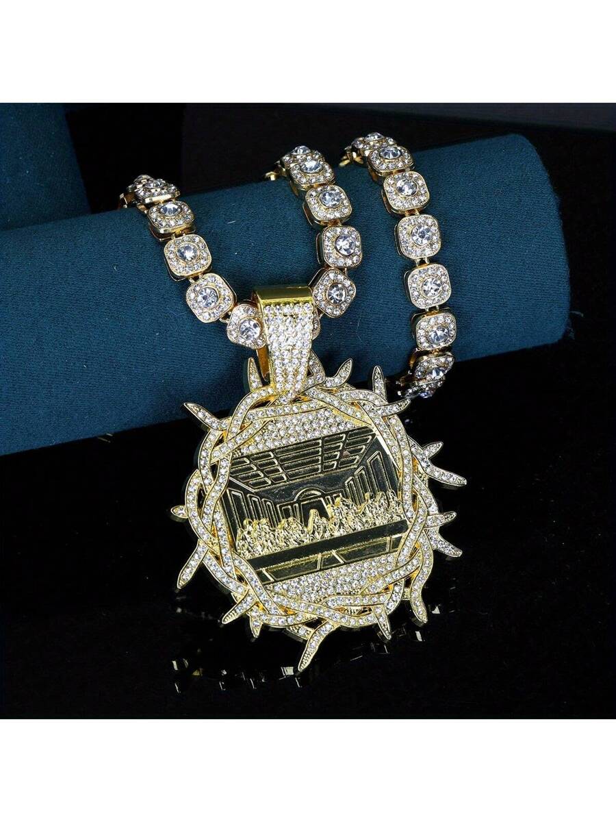 New Last Supper Round Pendant Necklace Jewelry For Men And Women Zinc Alloy Material Suitable For Daily Wear And Gift Giving