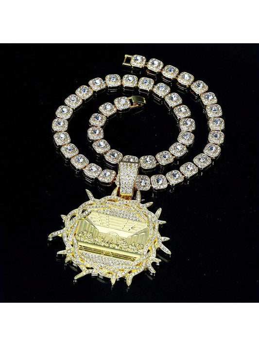 New Last Supper Round Pendant Necklace Jewelry For Men And Women Zinc Alloy Material Suitable For Daily Wear And Gift Giving