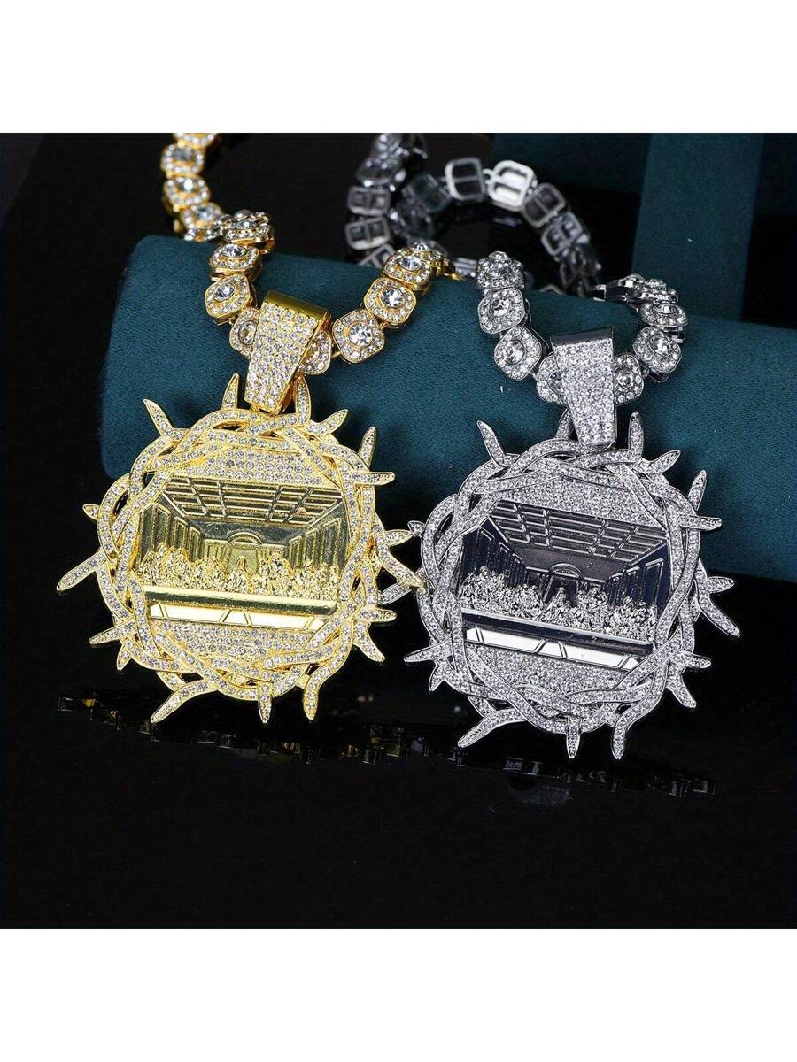 New Last Supper Round Pendant Necklace Jewelry For Men And Women Zinc Alloy Material Suitable For Daily Wear And Gift Giving