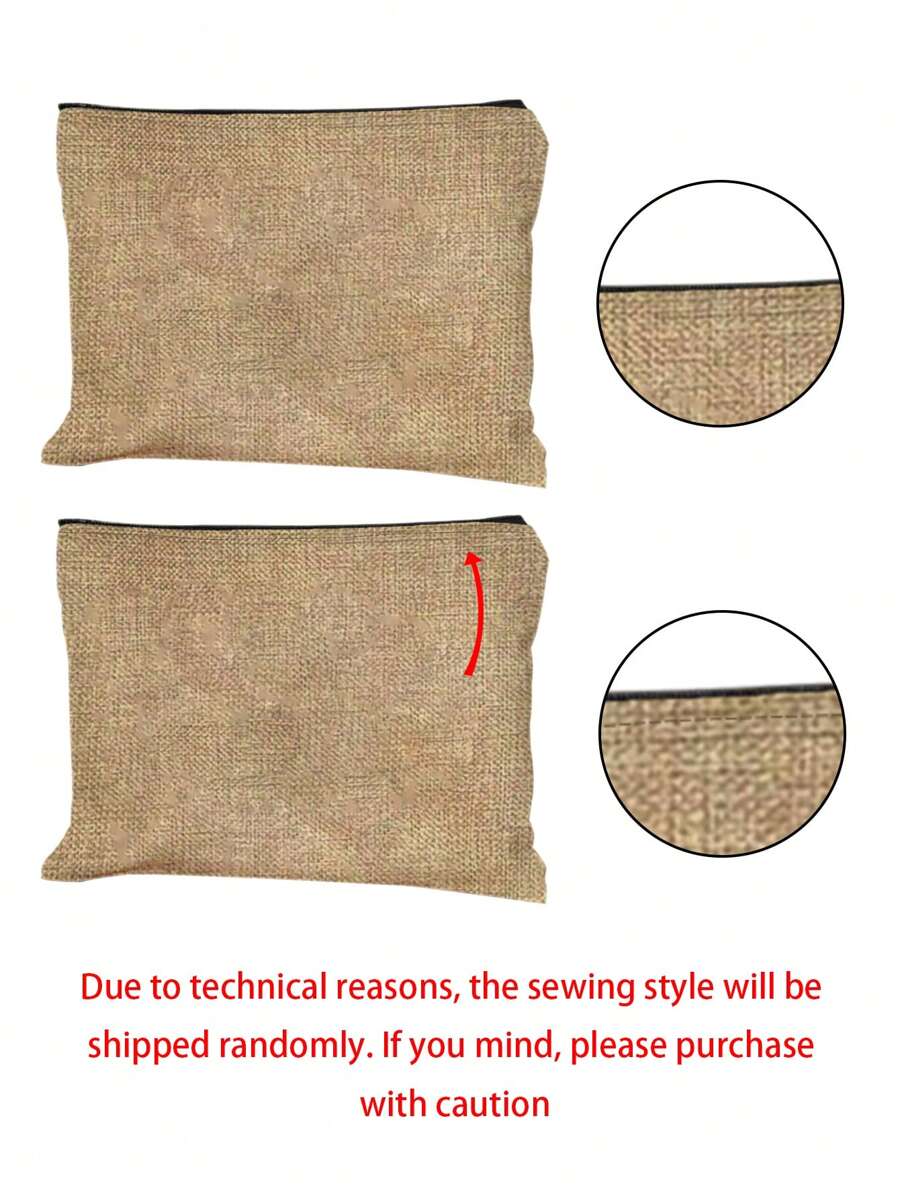 Queen Cartoon Character Printed Tote Bag Set – “Blessing” Letter Design