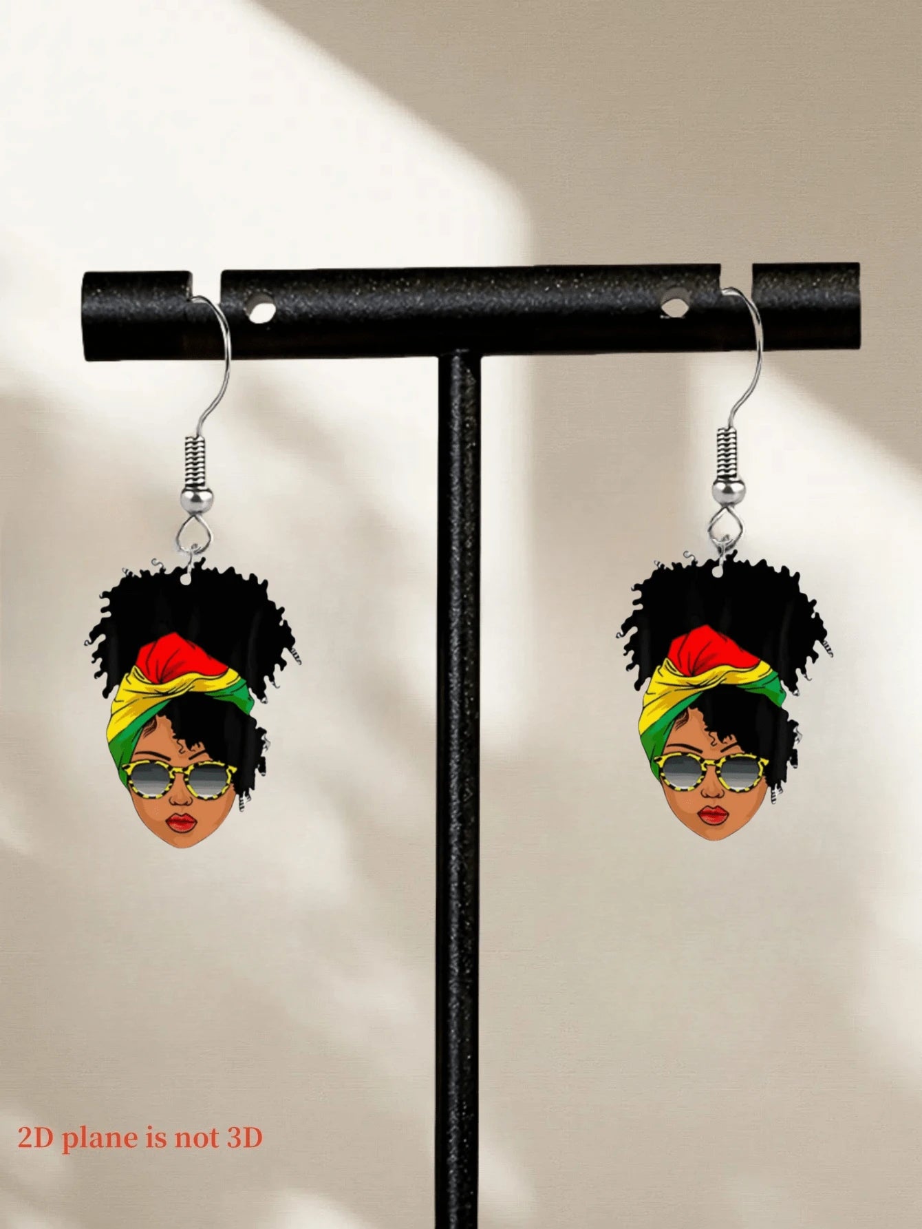 Elegant & Sexy Pendant Earrings – Acrylic Print Design ✨