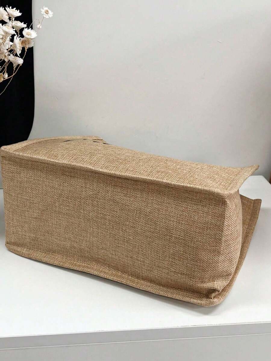 Queen Cartoon Character Printed Tote Bag Set – “Blessing” Letter Design