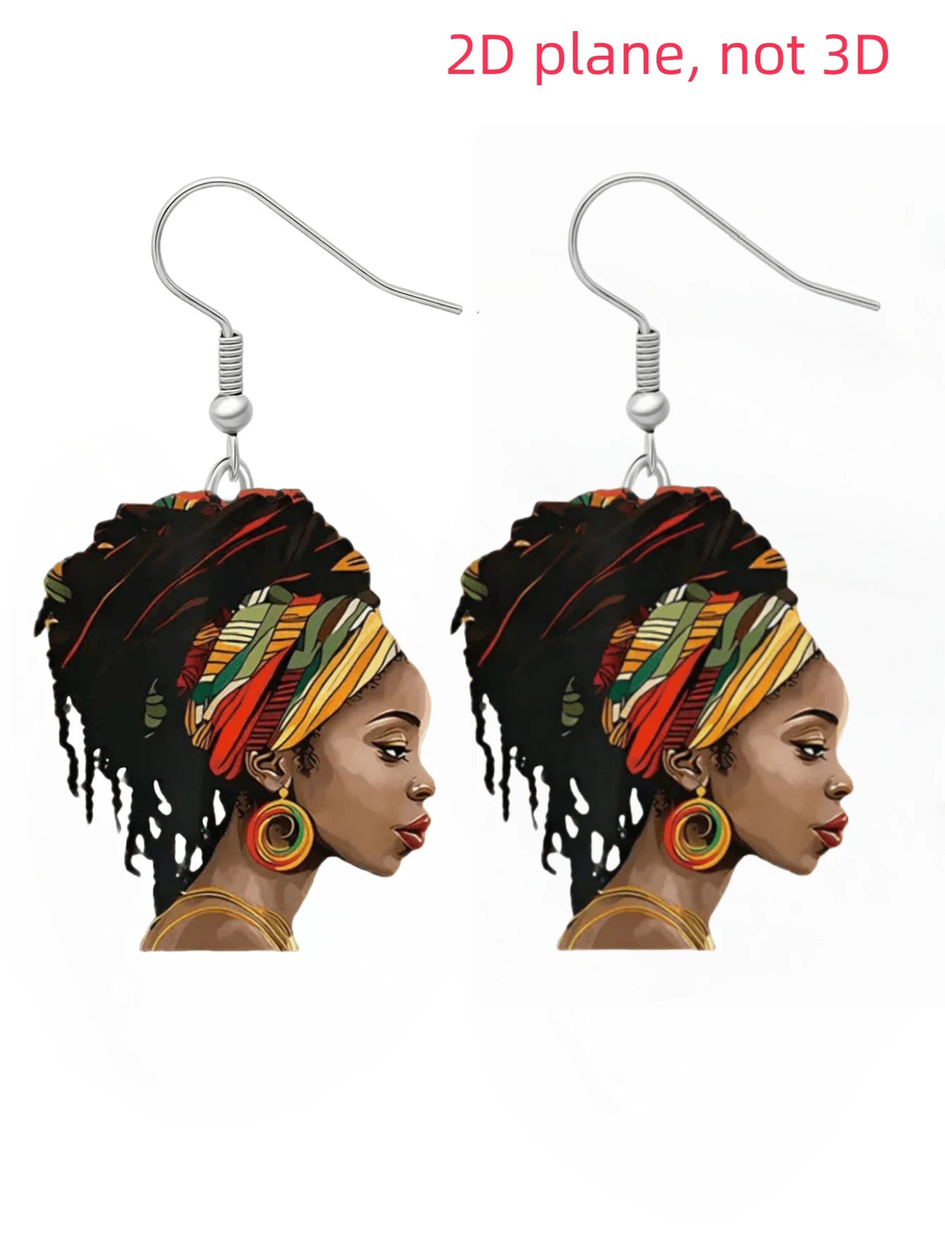 Elegant & Sexy Pendant Earrings – Acrylic Print Design ✨
