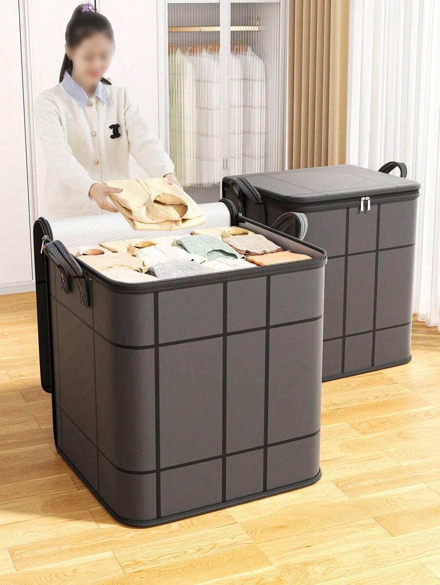 1PC Black Storage Bag – Thickened Large-Capacity Wardrobe Organizer