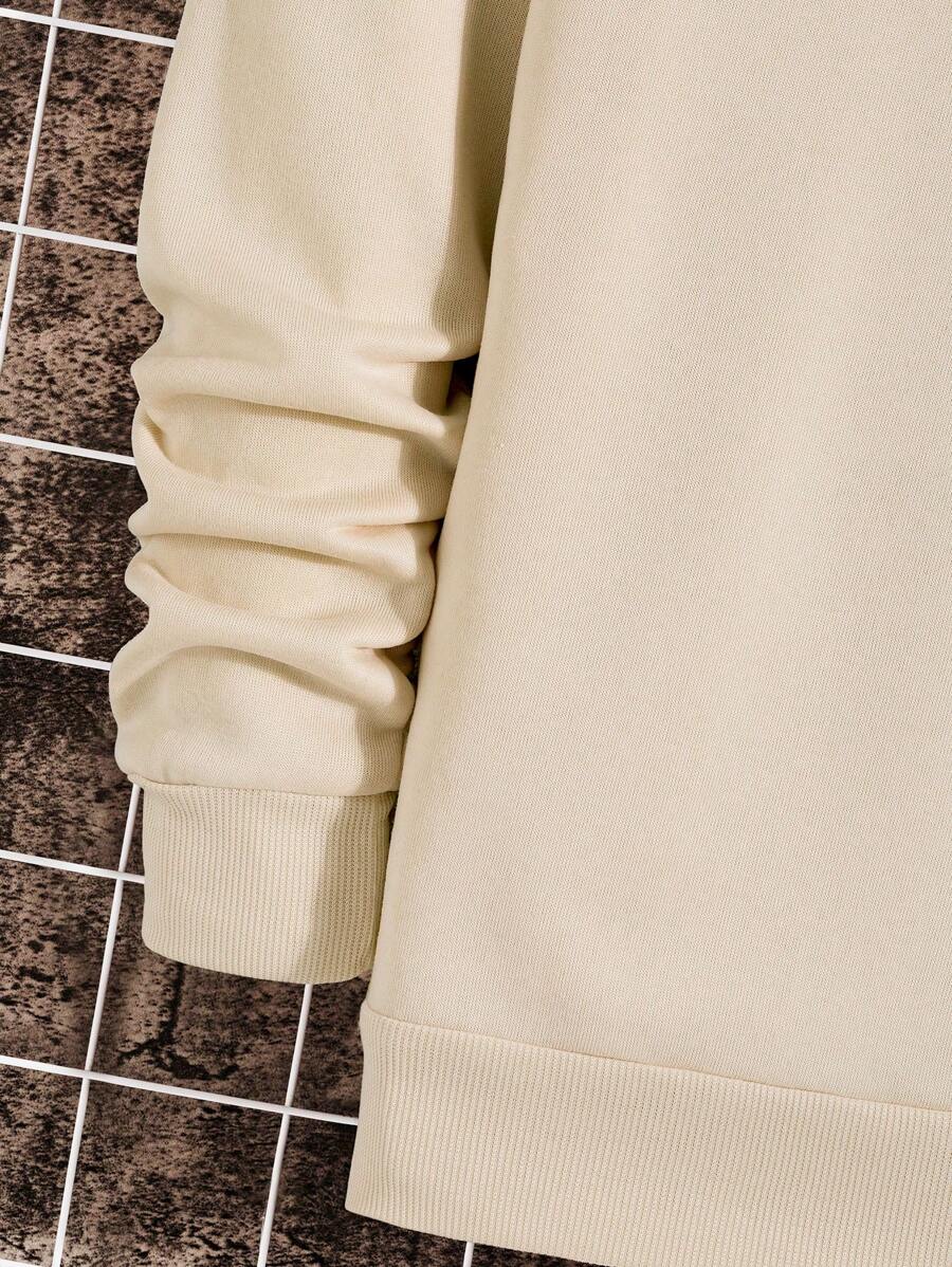 Men's Casual Versatile Printed Element Crew Neck Sweatshirt