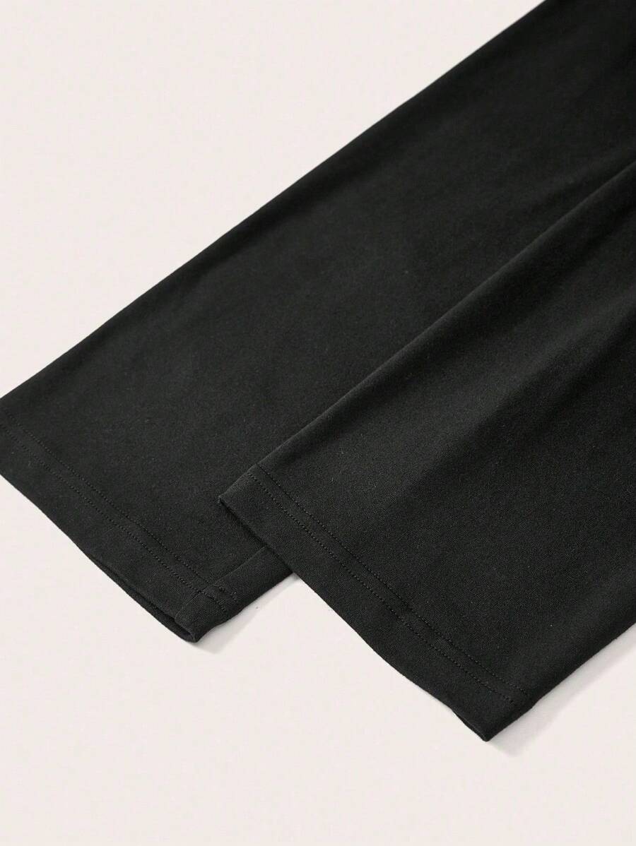 EMERY ROSE Plus Size Women's Casual Minimalist “God” Slogan Print Cami Tank Top