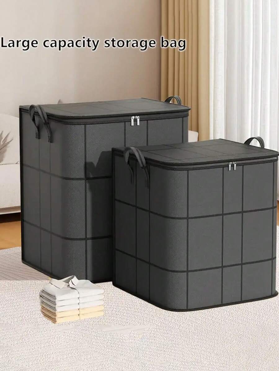 1PC Black Storage Bag – Thickened Large-Capacity Wardrobe Organizer