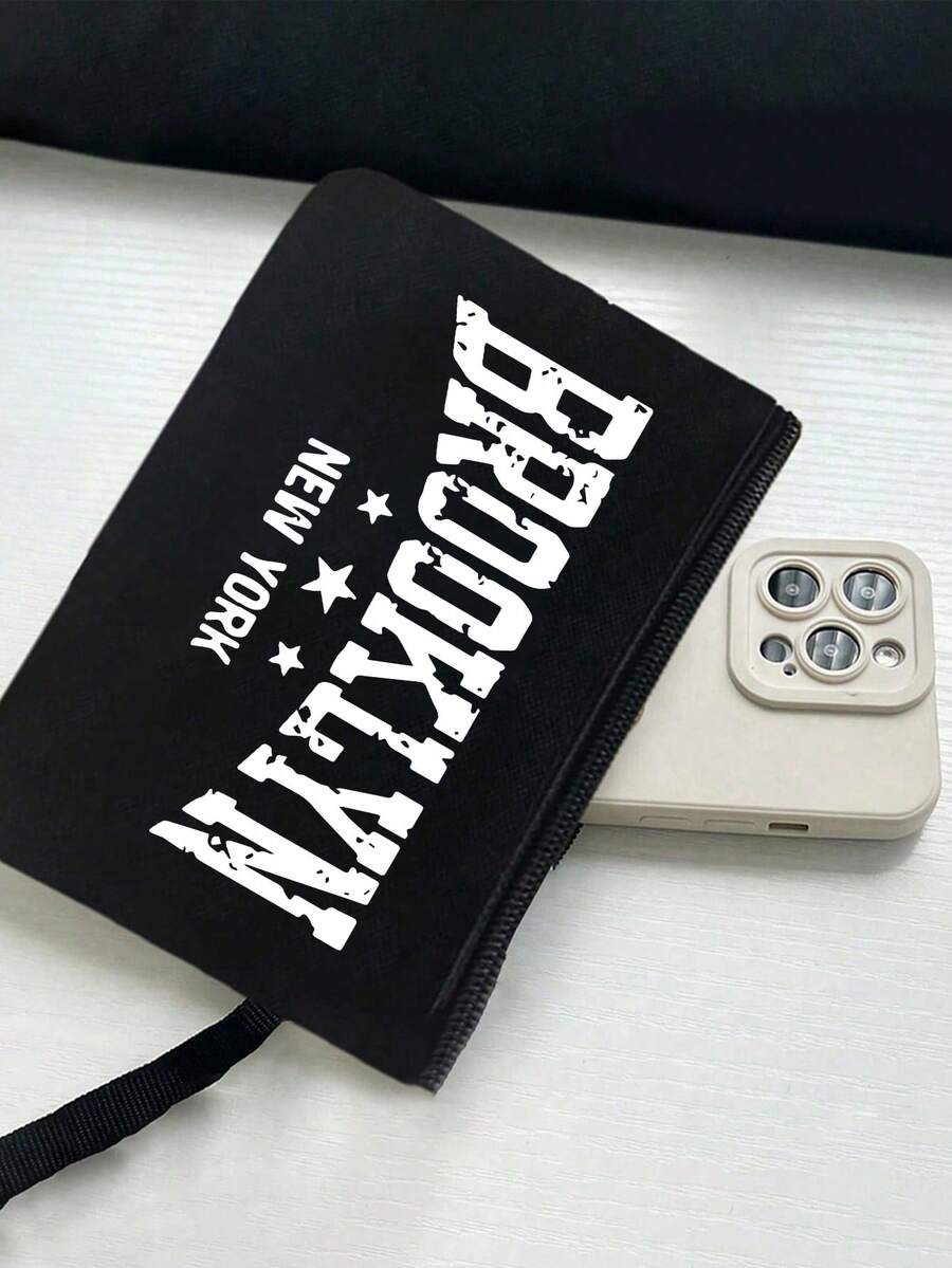 Queen Cartoon Character Printed Tote Bag Set – “Blessing” Letter Design