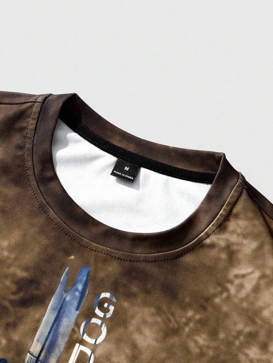 Manfinity LEGND Men Cross & Slogan Graphic Print Long Sleeve T-Shirt