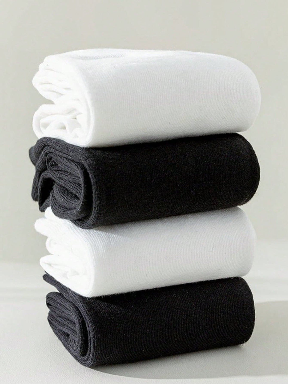 6 Pairs Women’s Plain Color Thigh-High Socks – Minimalist Japanese School Style