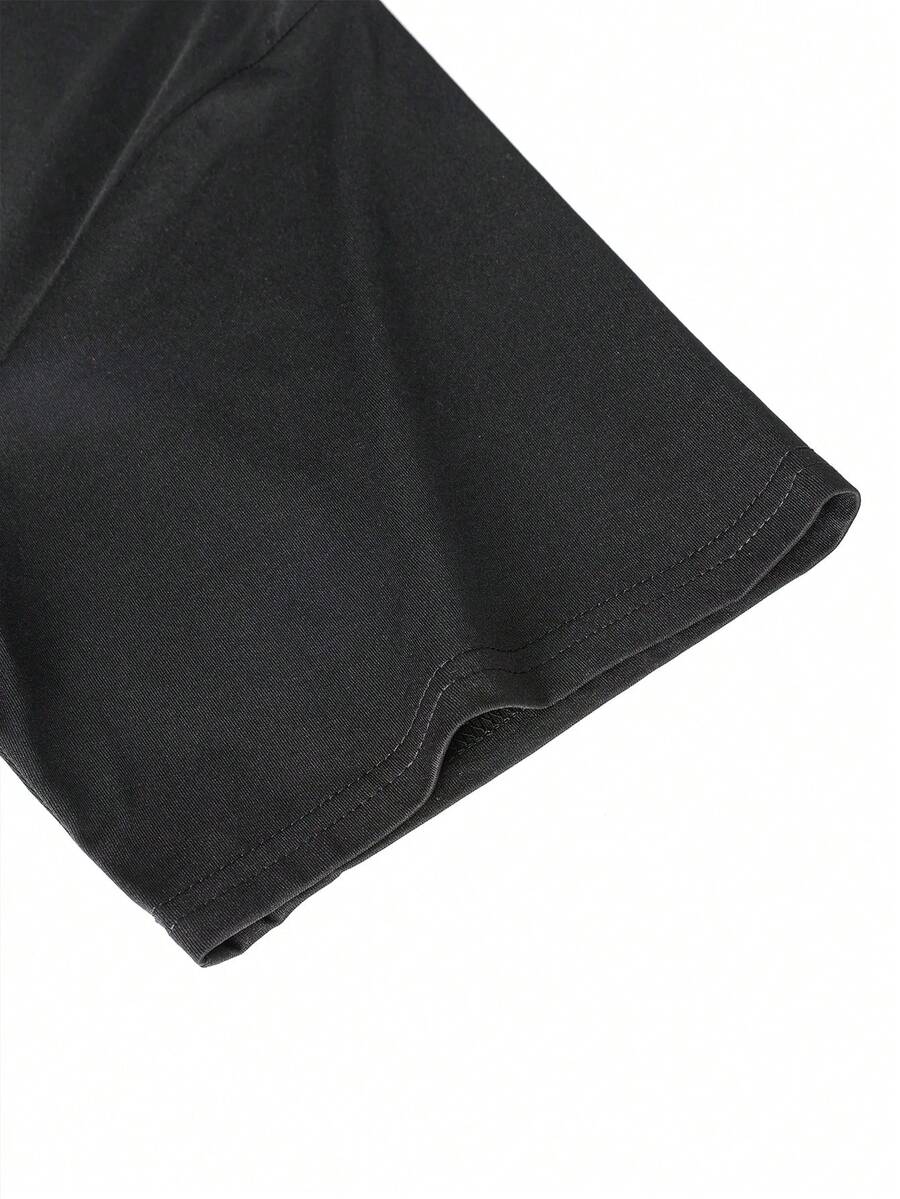 Men's Casual Versatile Faith Graphic Round Neck Short Sleeve T-Shirt, Summer