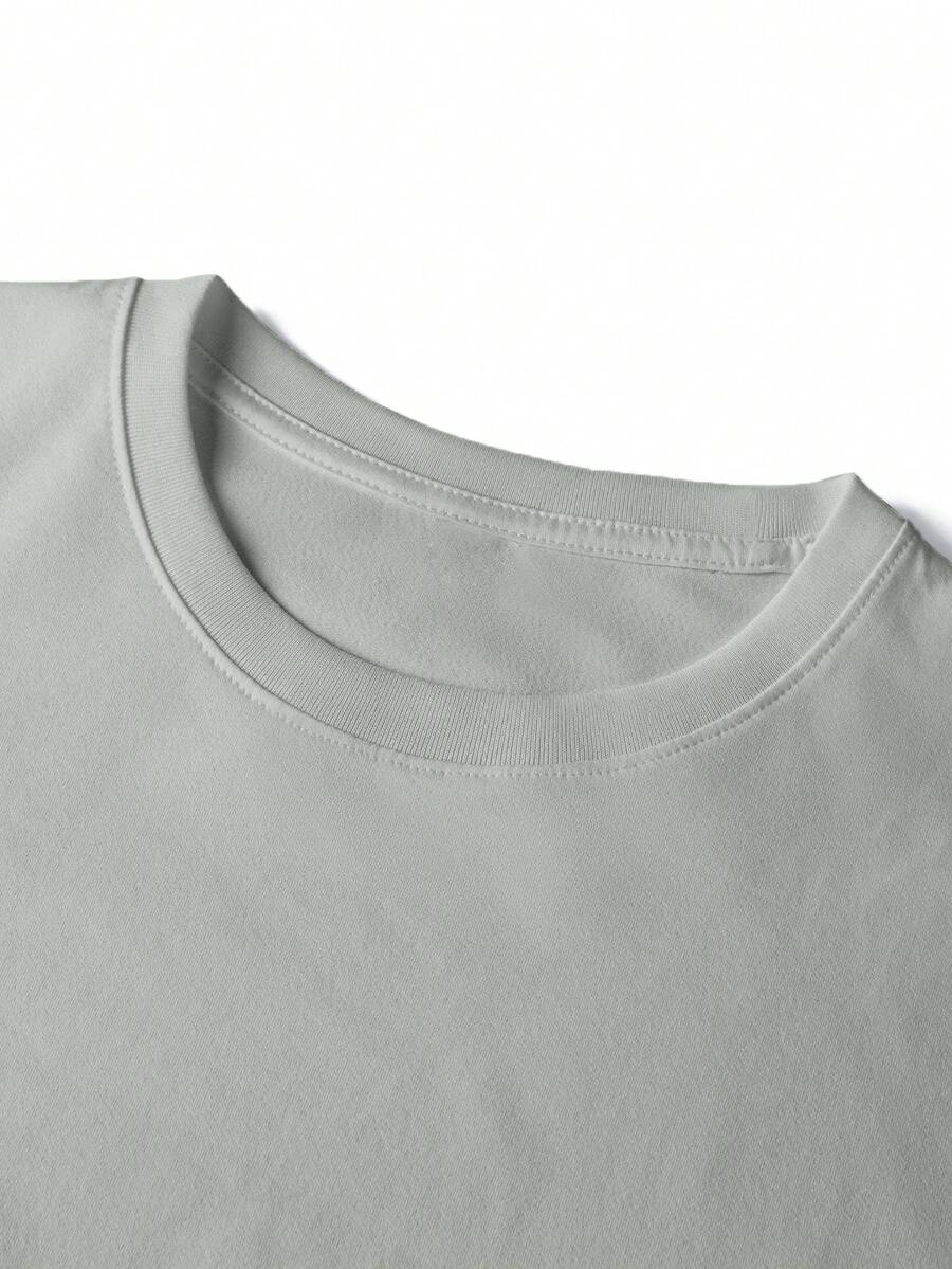 Men's Casual Versatile Faith Graphic Round Neck Short Sleeve T-Shirt, Summer