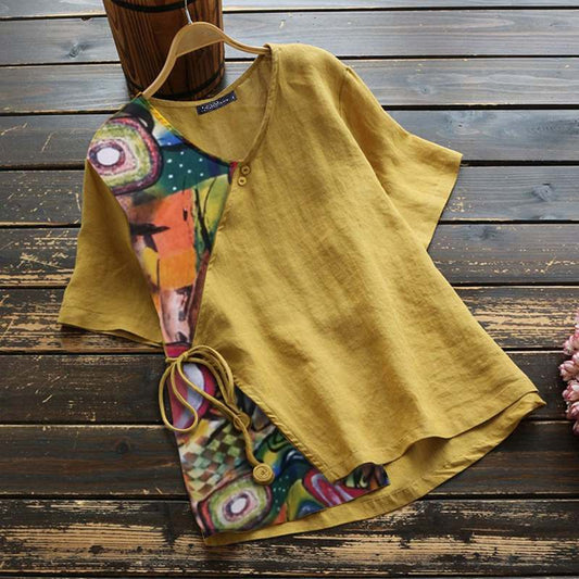 Breeze Into Summer Style – Casual Printed Shirt Tops