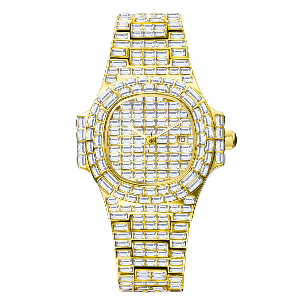 High-Grade Full Drill Square Watch