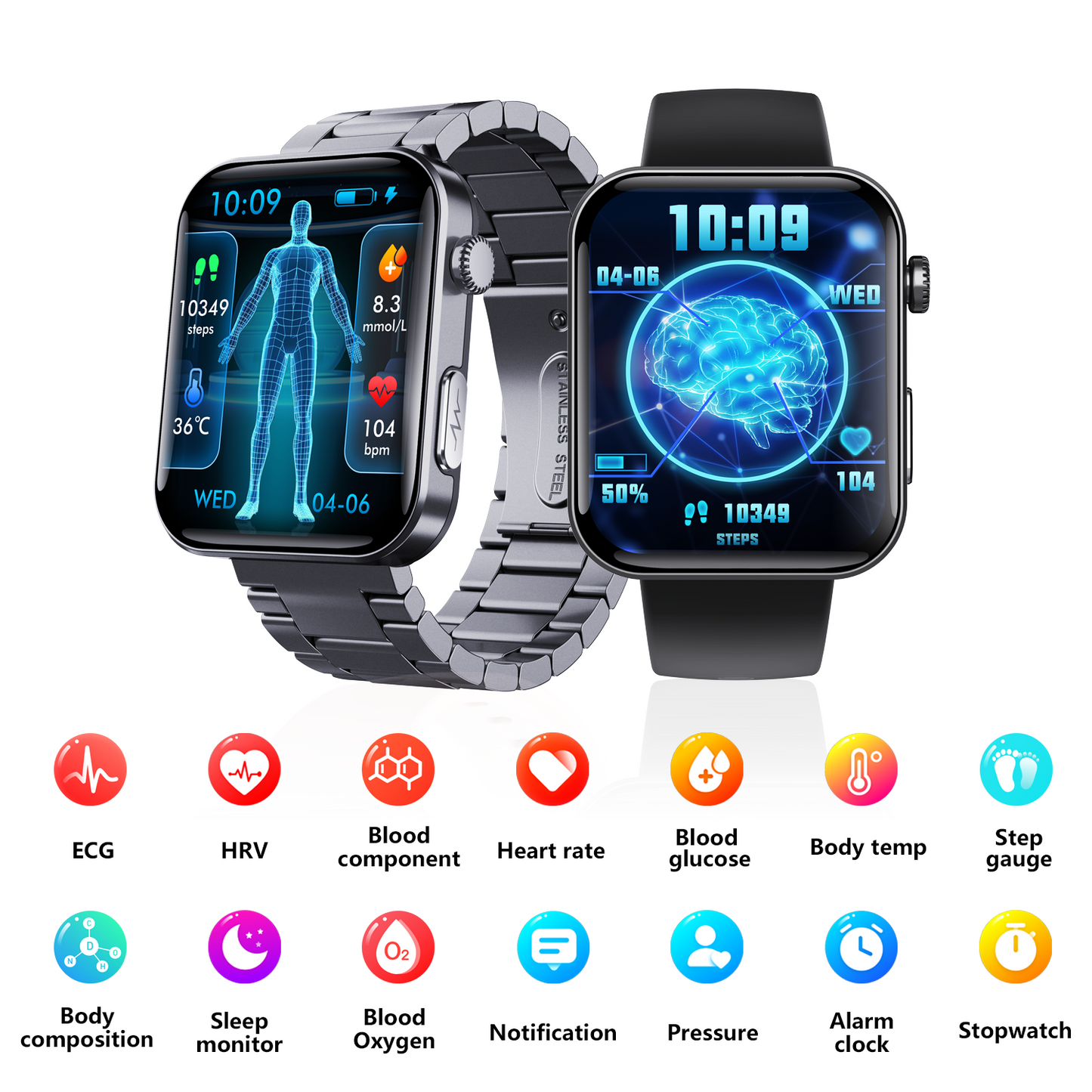 ECG Smart Watch – Your All-in-One Health Companion