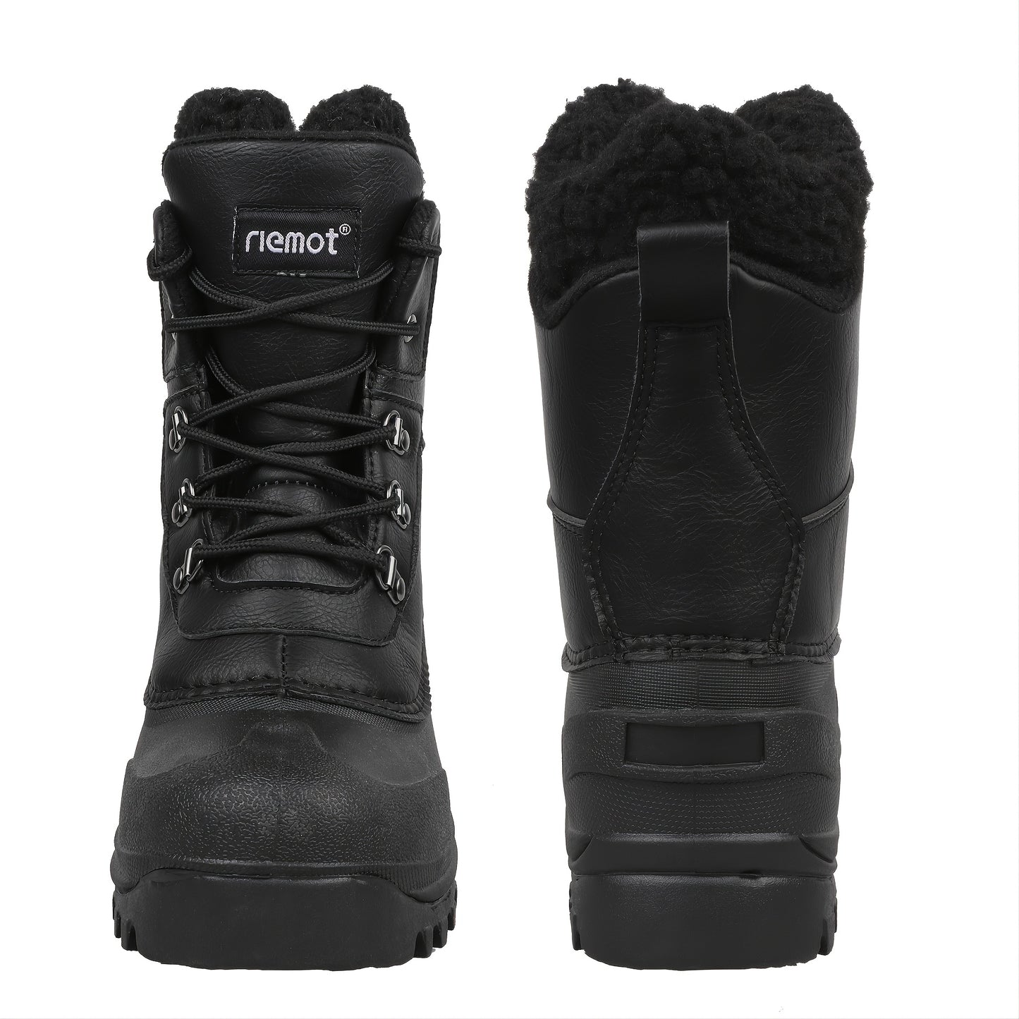 Riemot Men's High-Quality Snow Boots Durable