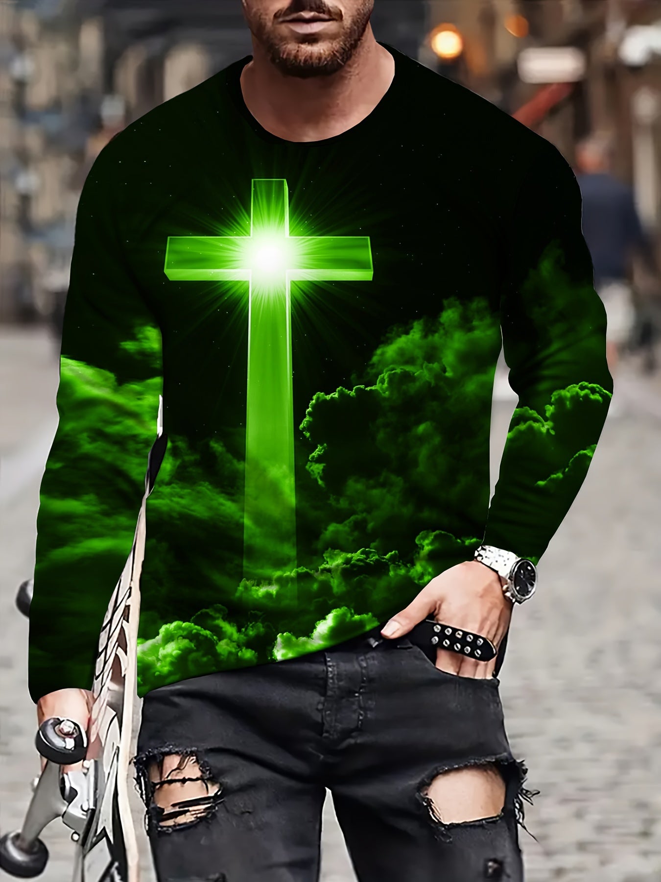 Classic Men’s Long-Sleeve T-Shirt