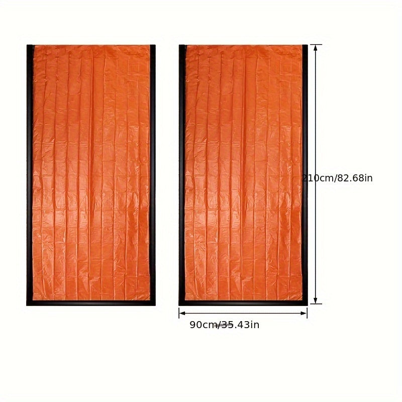 2pcs Emergency Survival Sleeping Bag – Portable Thermal Survival Blanket