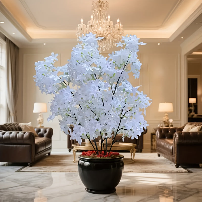 2pcs High-Realism White Cherry Blossom Trees