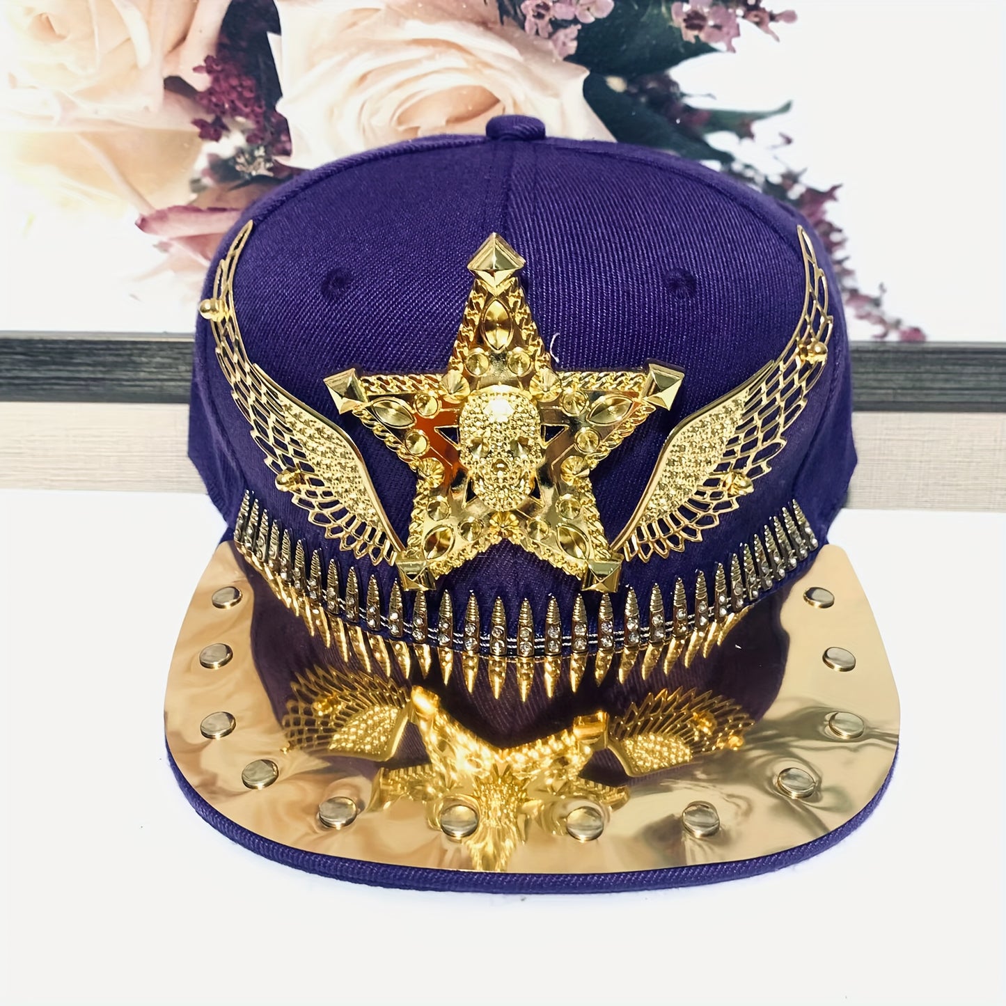 Hip Hop Punk Riveted Baseball Cap – Unisex Streetwear Statement