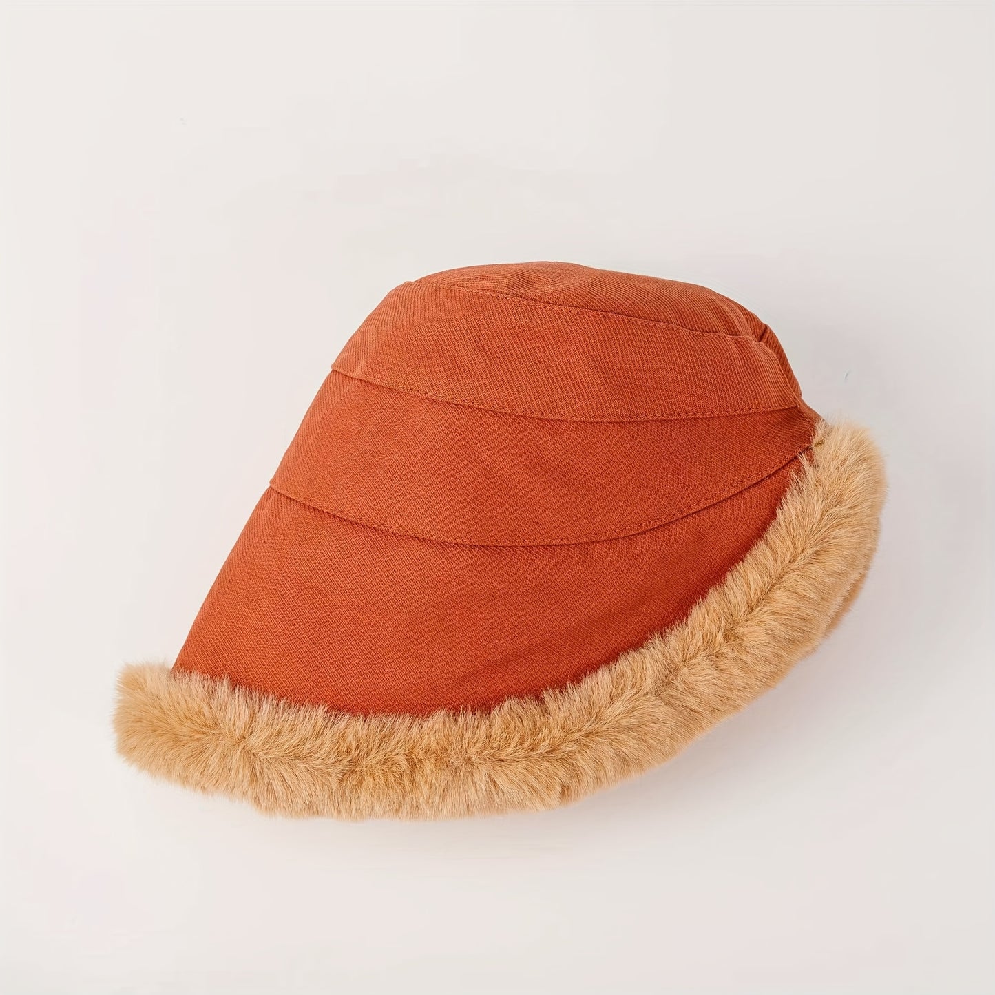 Winter Thermal Bucket Hat – Faux Fur Plush Ear Protection Warmer