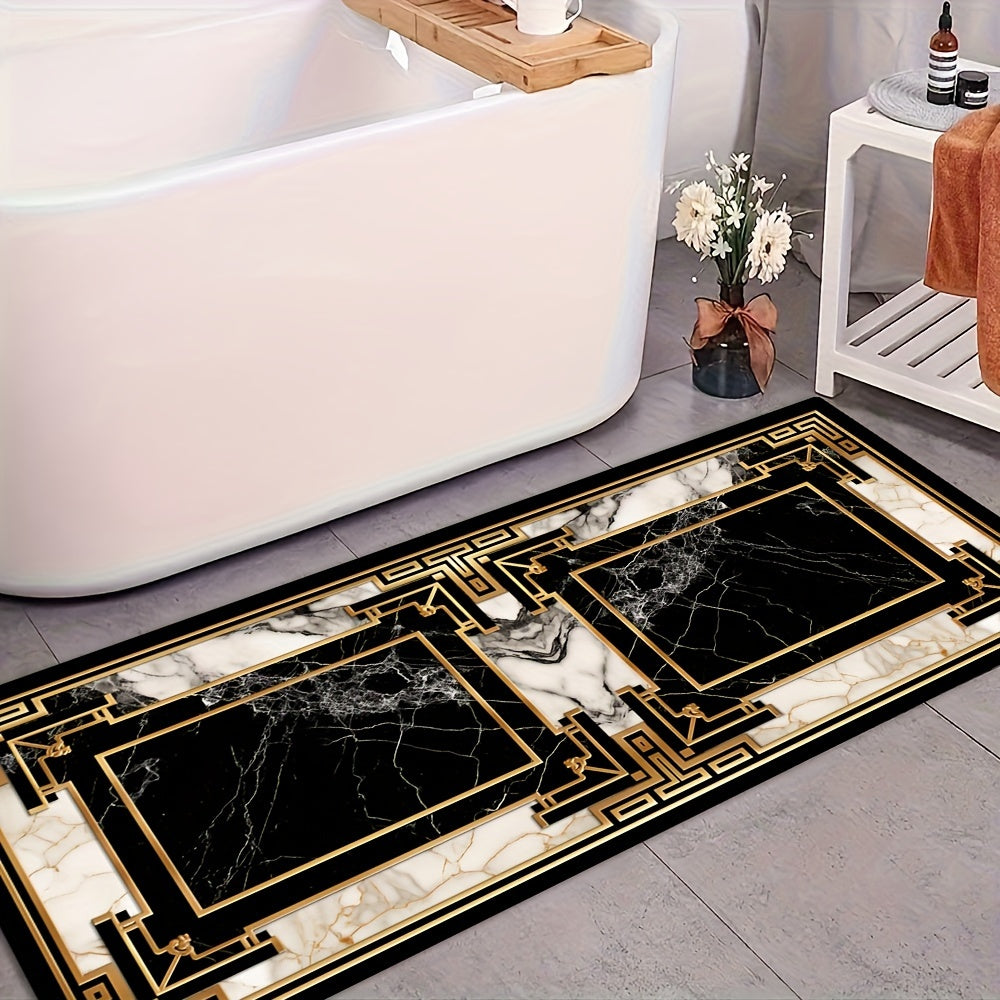 Golden Diamond Velvet Carpet – Non-Shedding | 1 Piece