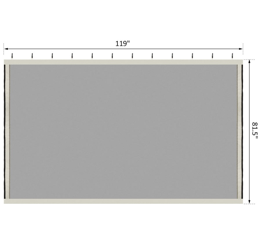10x10 Gazebo with Netting – High-Quality Canopy Tent with Zippered Panels & Reinforced Black Rings