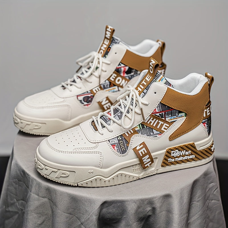 Men’s High-Top Skateboard Shoes – Trendy, Comfortable & Versatile