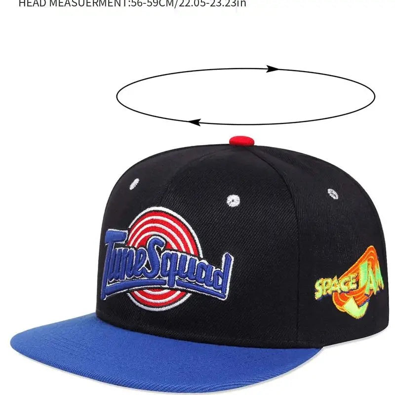 Hip Hop Flat Brim Hat – Rabbit Embroidery Street Dance Cap