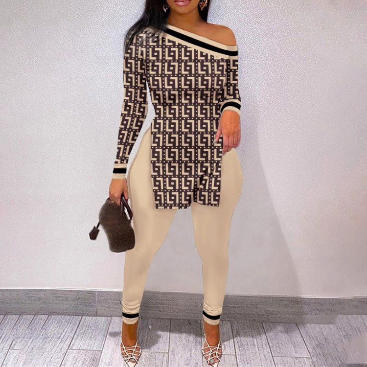 Women's Urban Style 3D Character Print Long Sleeve 2 pc Set