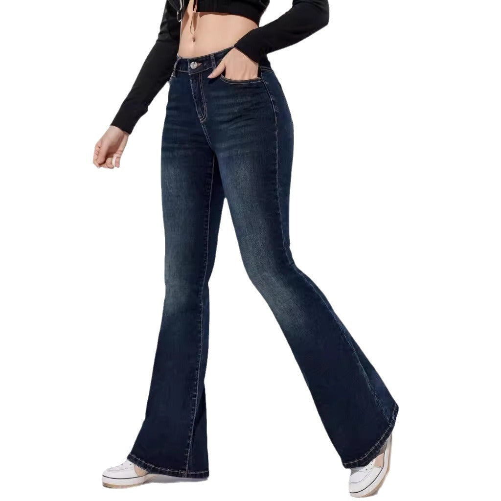 High Elastic Slim Jeans – European & American Women's Style