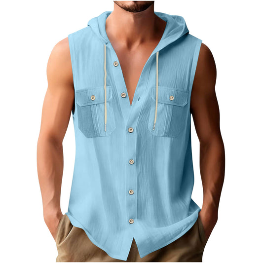 Men's Sporty Casual Sleeveless Shirt