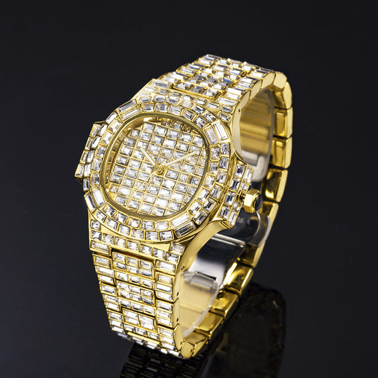 High-Grade Full Drill Square Watch