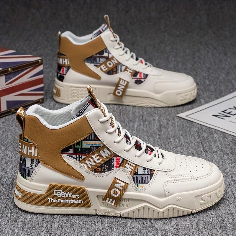 Men’s High-Top Skateboard Shoes – Trendy, Comfortable & Versatile