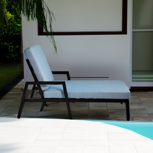 3PC Outdoor Aluminum Patio Furniture Chaise Lounge Set