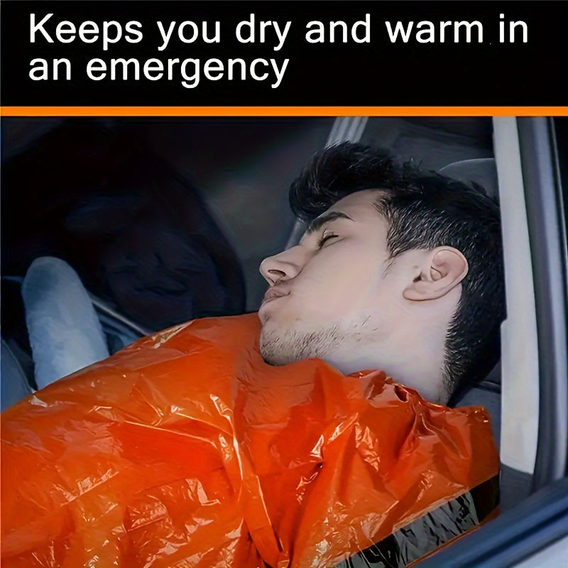2pcs Emergency Survival Sleeping Bag – Portable Thermal Survival Blanket