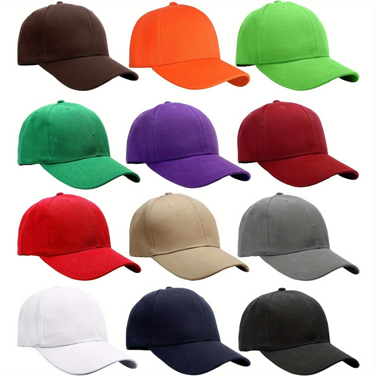 12-pack of classic baseball caps
